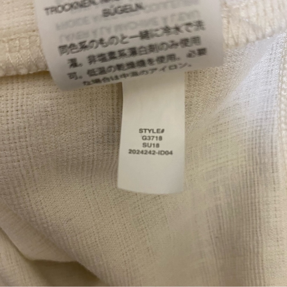 Madewell Apron Cross-Back Tank Top in Ivory Bleached Linen Fit S-M - Picture 14 of 14
